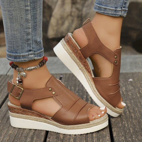 Damen Raffinierte Sandalen im Espadrille-Stil EB