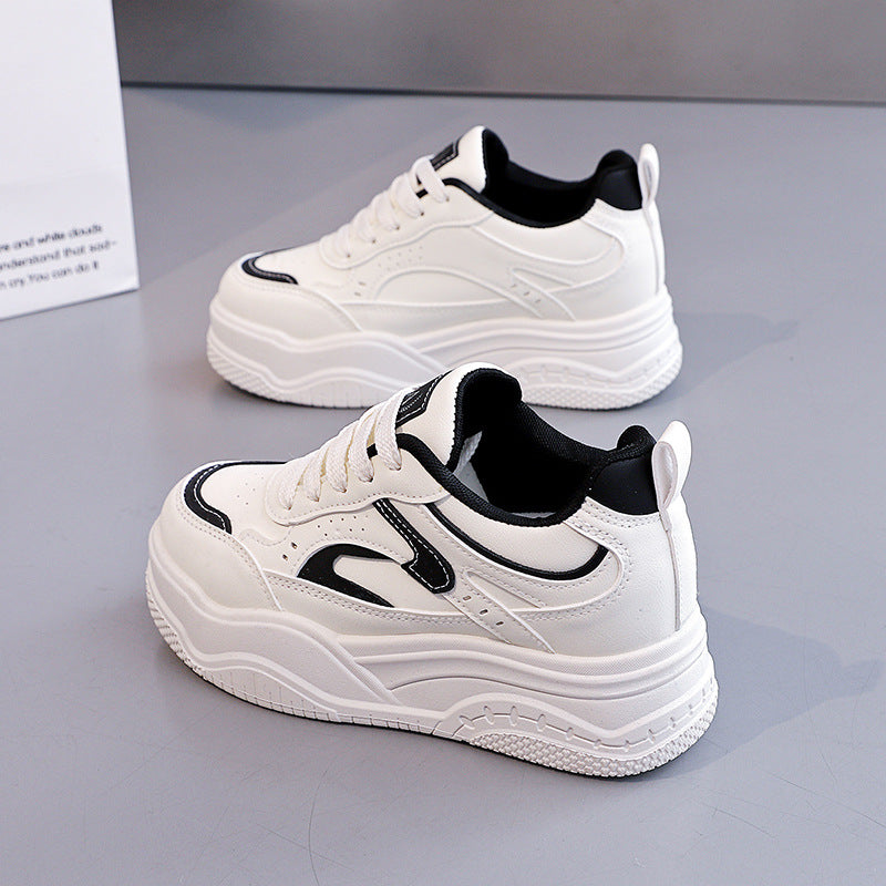Damen Sportliche Sneaker mit erhöhtem Absatz EB