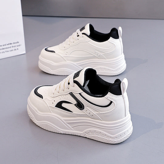 Damen Sportliche Sneaker mit erhöhtem Absatz EB
