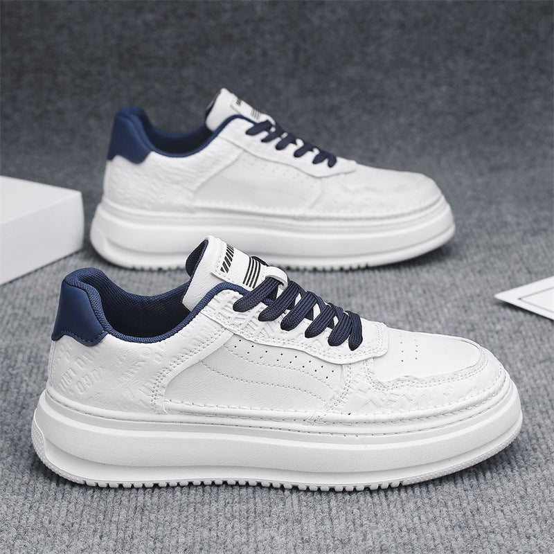 Damen Komfortable Sneakers mit strukturiertem Obermaterial und hoher Plattform EB