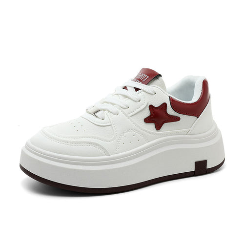 Damen Modische Plateausneaker mit sportlichem Design und atmungsaktiven Materialien EB