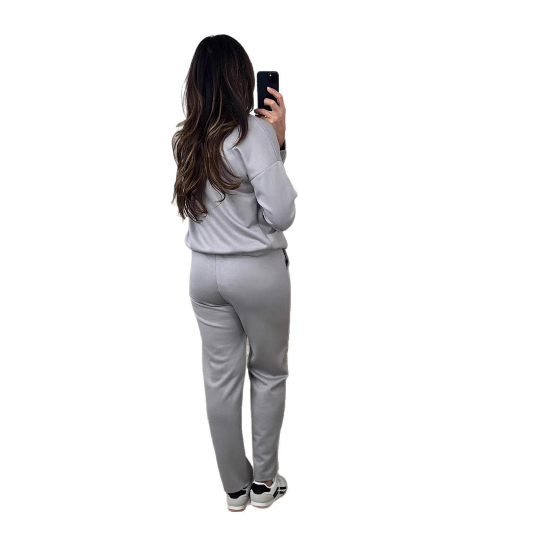 Damen sportliches Lounge-Set mit elastischem Bund und modernem Schnitt EB