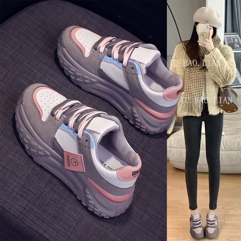 Damen Sportliche Sneakers mit modernem Design und dämpfender Laufsohle EB