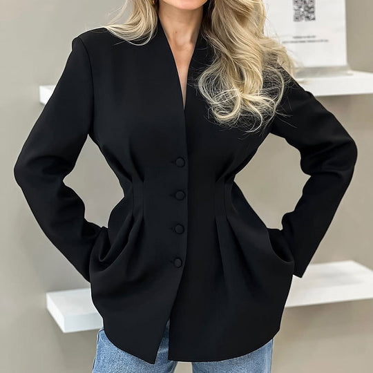 Damen Eleganter Blazer mit taillierten Akzenten EB