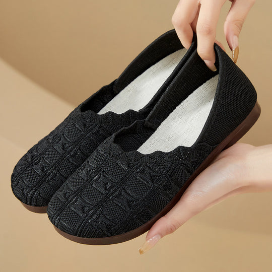 Damen Bequeme Slip-On Schuhe EB