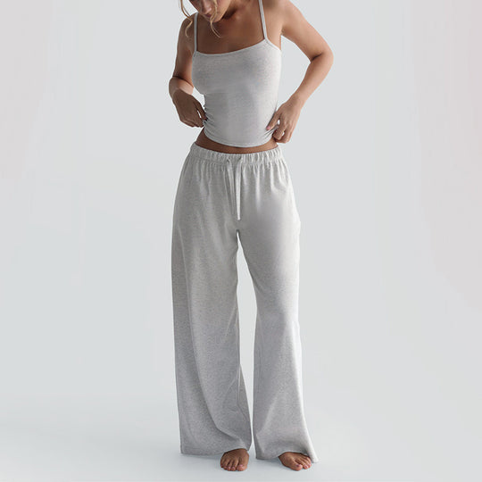 Damen Legere Lounge-Hose und Top Set EB