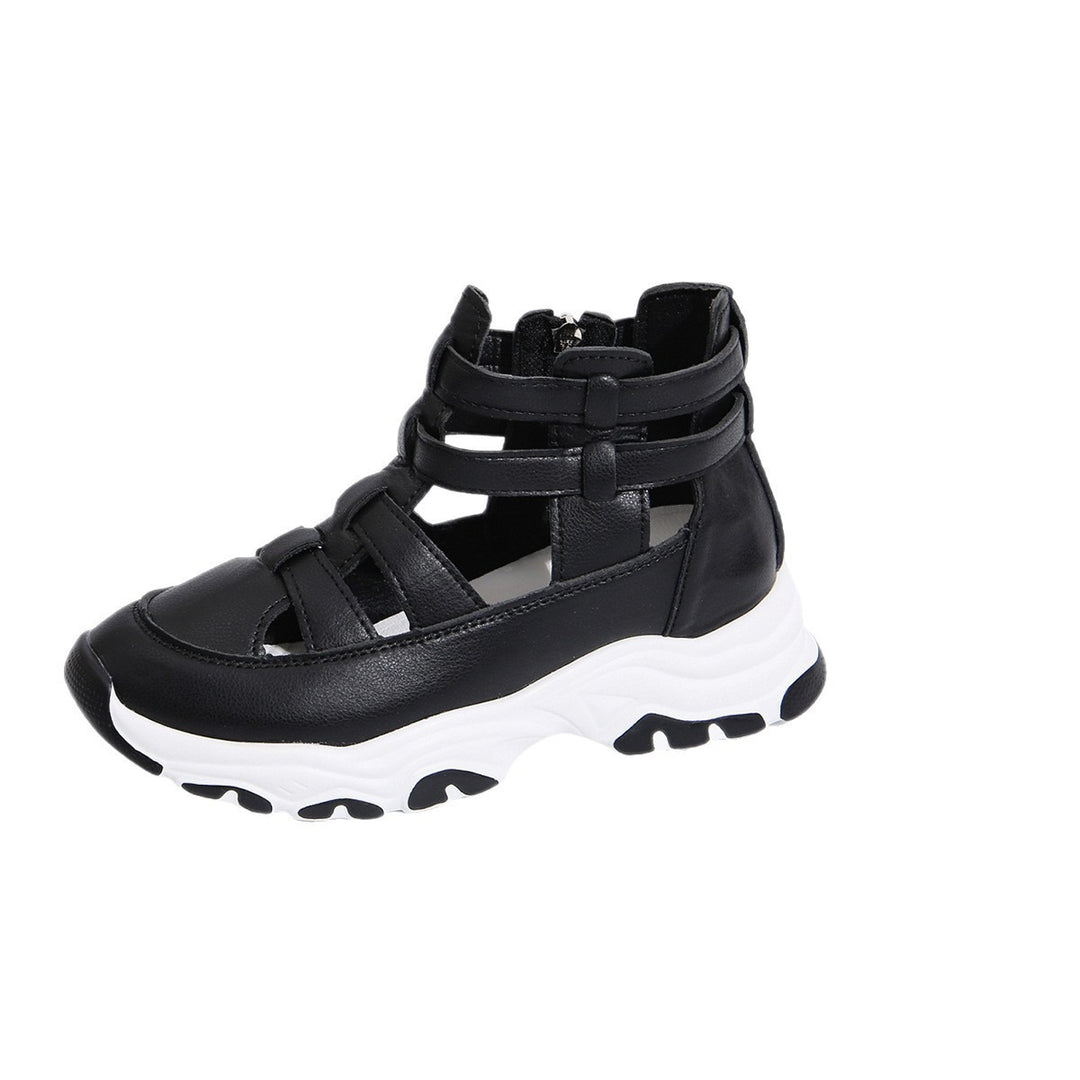 Damen Sportliche Schnür-Sneaker im modernen Cut-Out-Design EB