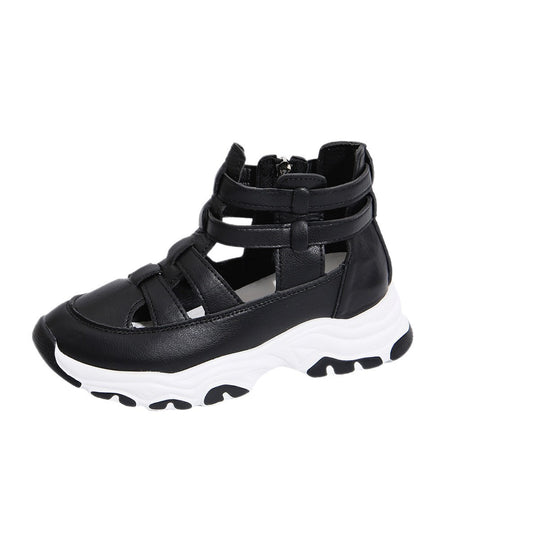 Damen Sportliche Schnür-Sneaker im modernen Cut-Out-Design EB