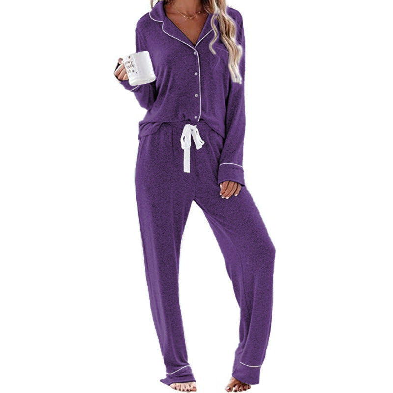 Damen Schlafanzug-Set aus weichem, atmungsaktivem Material EB
