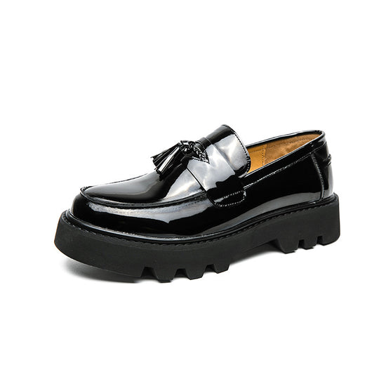 Damen elegante Loafers mit strukturiertem Obermaterial und robustem Profil EB