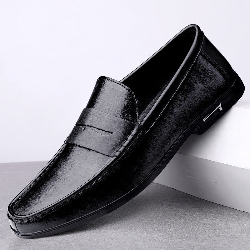 Herren Elegante Mokassins aus hochwertigem Leder mit rutschfester Sohle EB