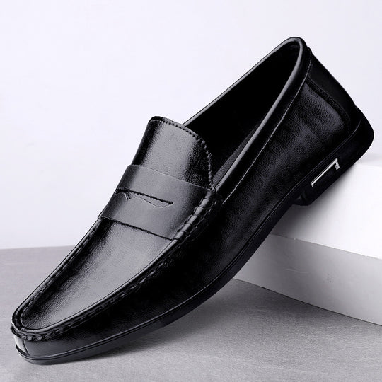 Herren Elegante Mokassins aus hochwertigem Leder mit rutschfester Sohle EB