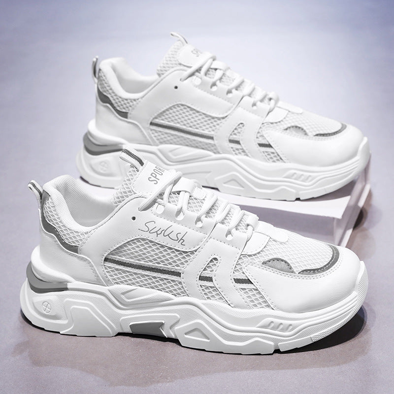 Damen Sportliche Sneakers mit atmungsaktiver Mesh-Konstruktion und stoßdämpfender Sohle EB