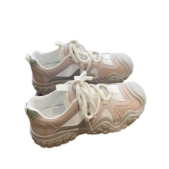Damen Sportliche Chunky Sneakers mit atmungsaktiver Mesh-Oberfläche und rutschfester Sohle EB