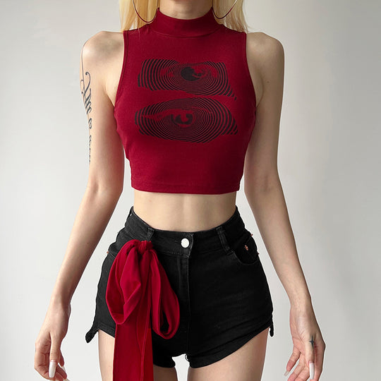 Damen Sportliches Crop-Top EB