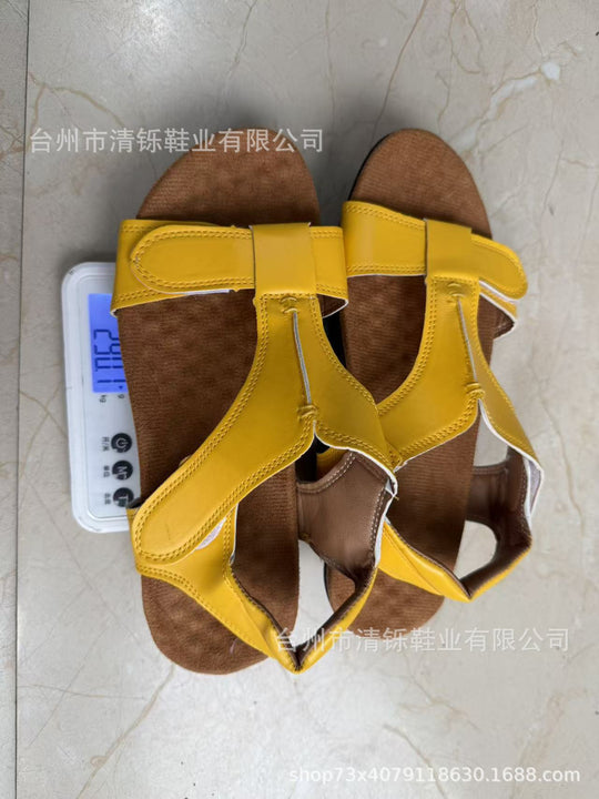 Damen Komfortable Riemchensandalen mit verstellbarem Schnallenverschluss EB