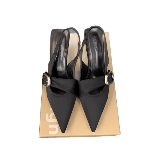 Damen Slingback High Heels mit eleganter Schnalle EB