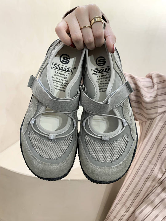 Damen Komfort-Sneaker mit atmungsaktivem Mesh-Obermaterial und innovativer Schnürtechnik EB