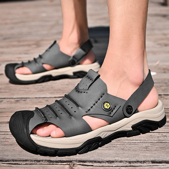 Herren Outdoor Freizeitsandalen mit rutschfester Sohle und verstellbarem Riemen EB