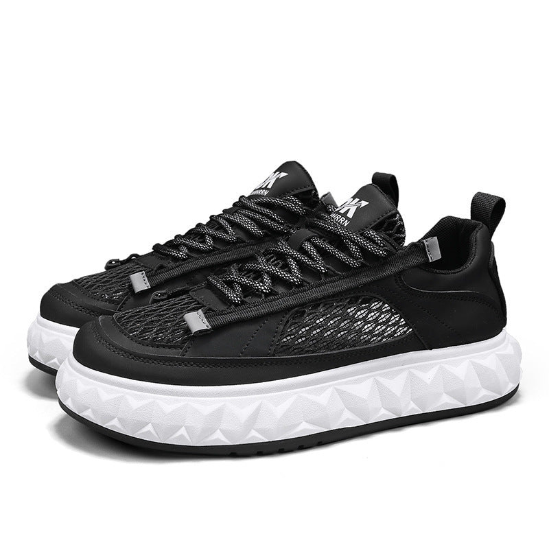 Damen Sportliche Sneakers mit atmungsaktiver Mesh-Oberfläche und dämpfender Sohle EB