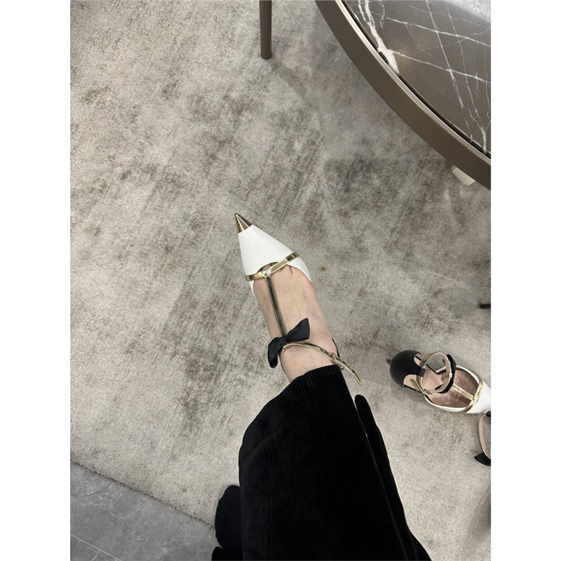 Damen elegante Slingback High Heel Pumps mit dekorativem Riemendesign EB