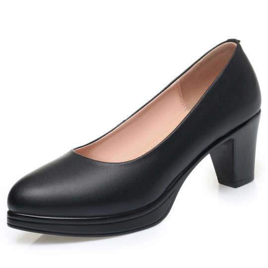 Damen elegante Pumps mit komfortablem Blockabsatz EB