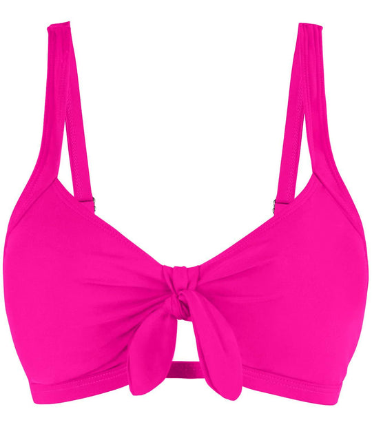 Damen Sportliches Bikinioberteil mit modischem Knotendetail EB