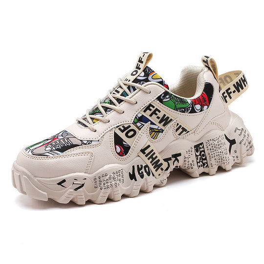Damen Sportliche Sneaker mit einzigartigem Print-Design EB
