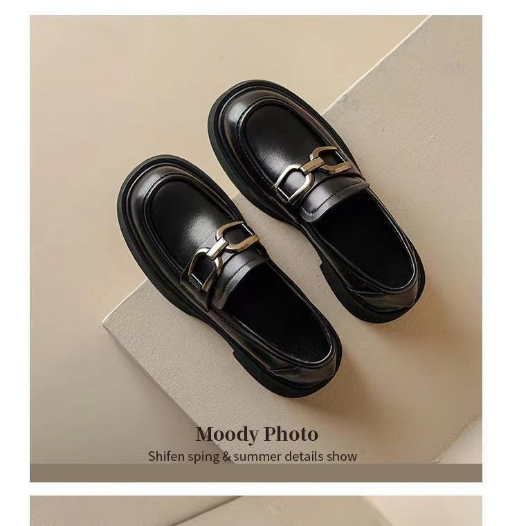Damen elegante Mokassins mit modischem Schnallenverschluss EB