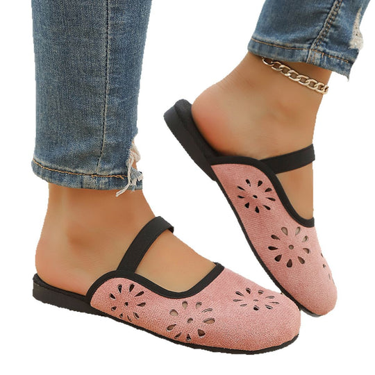 Damen leichte Slipper mit atmungsaktiven Einschnitten EB
