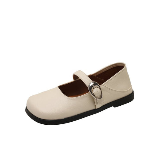 Damen Ballerinas mit modischer Schnallen-Applikation und bequemem Fußbett EB