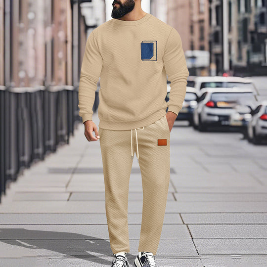 Herren Bequemer Freizeitanzug mit modischem Design und praktischen Taschen EB