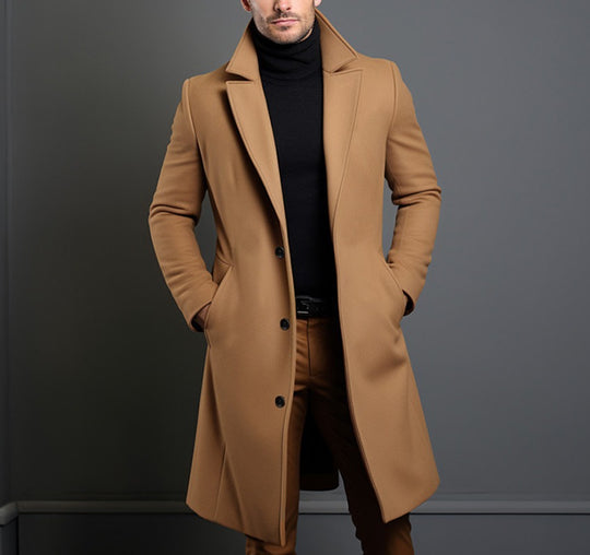 Herren eleganter Wollmantel EB