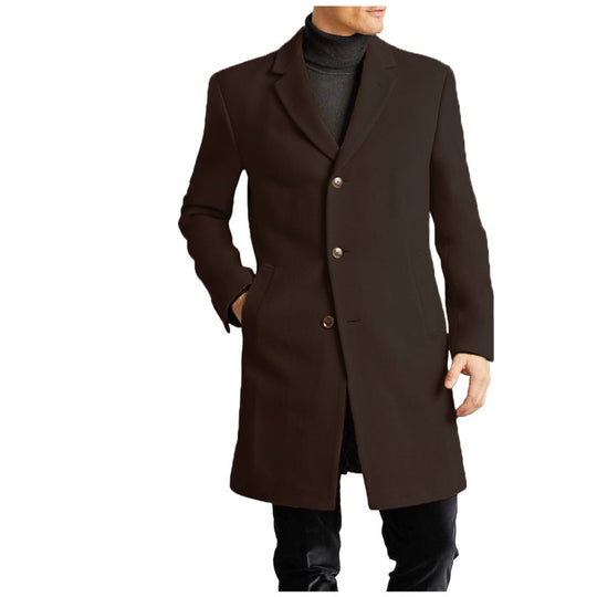Herren elegante Wollmantel EB