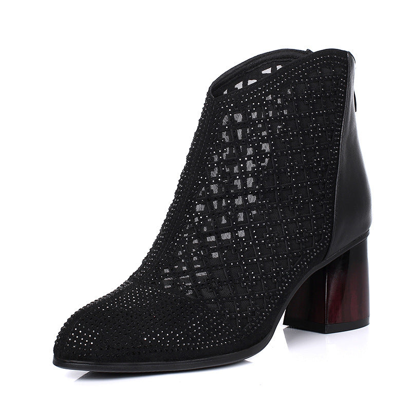 Damen Stiefeletten im Boho-Stil mit Akzentnieten EB