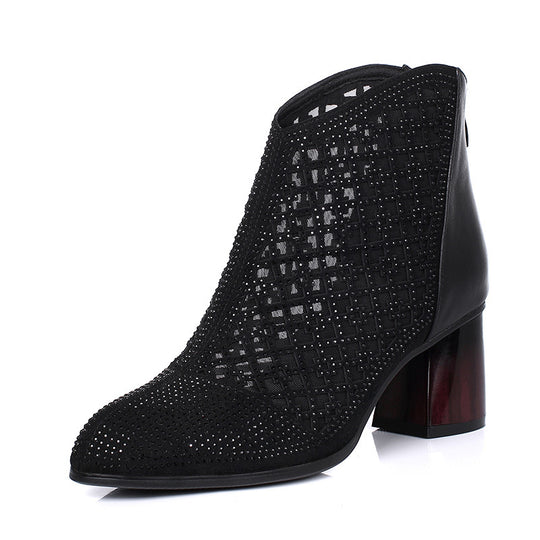 Damen Stiefeletten im Boho-Stil mit Akzentnieten EB