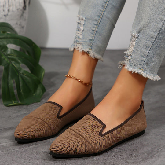 Damen elegante Slipper mit atmungsaktivem Obermaterial EB