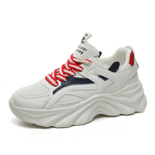 Damen Sportliche Chunky Sneakers mit atmungsaktivem Obermaterial und dämpfendem Sohlenprofil EB