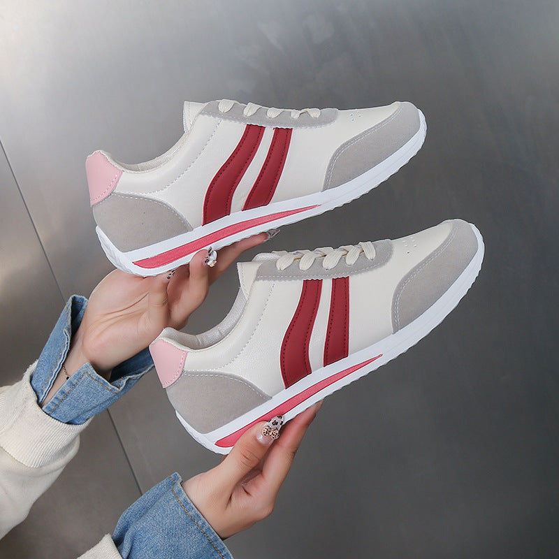 Damen Sportliche Freizeitsneakers mit atmungsaktiver Oberflächenstruktur und rutschfester Sohle EB