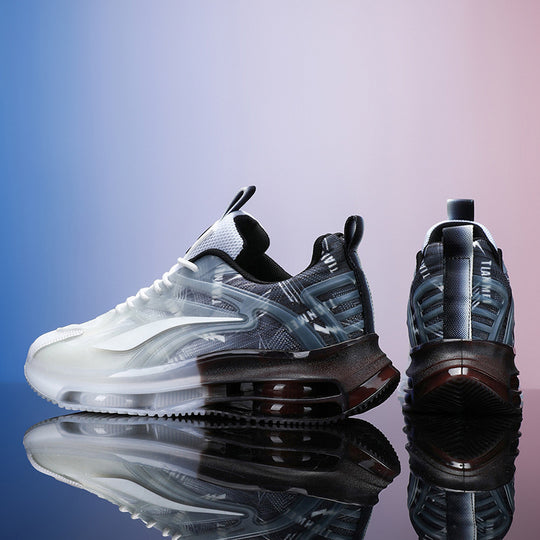 Unisex leichte Luftkissen-Sneaker mit transparentem Gradient-Obermaterial und sichtbarer Luftkammer EB
