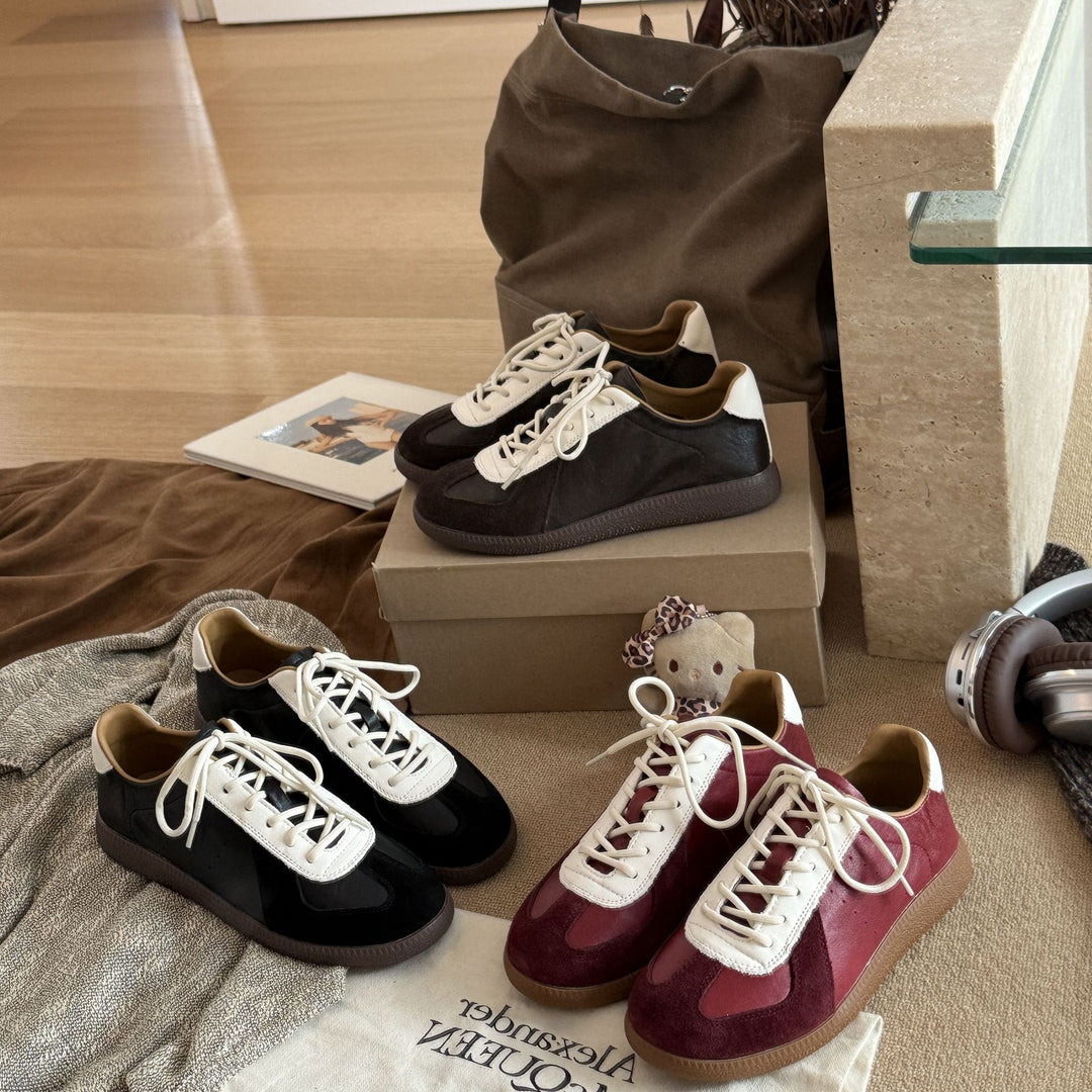 Damen Sportliche Sneakers aus hochwertigem Wildleder mit atmungsaktiven Einsätzen EB
