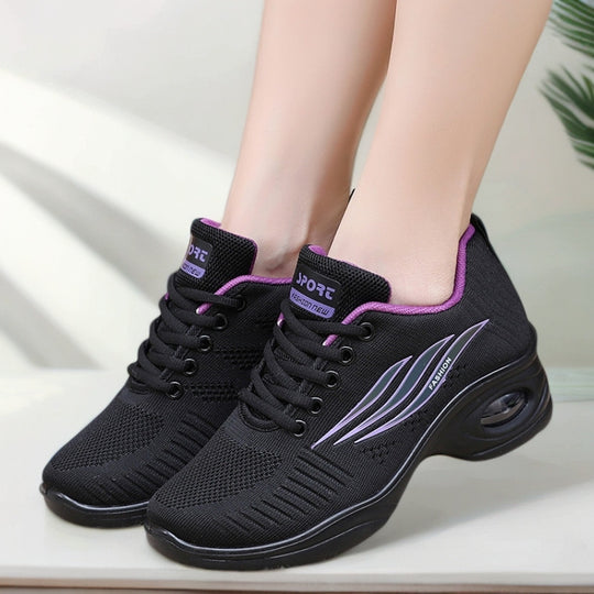 Damen Sportliche Sneakers mit dämpfender Sohle EB