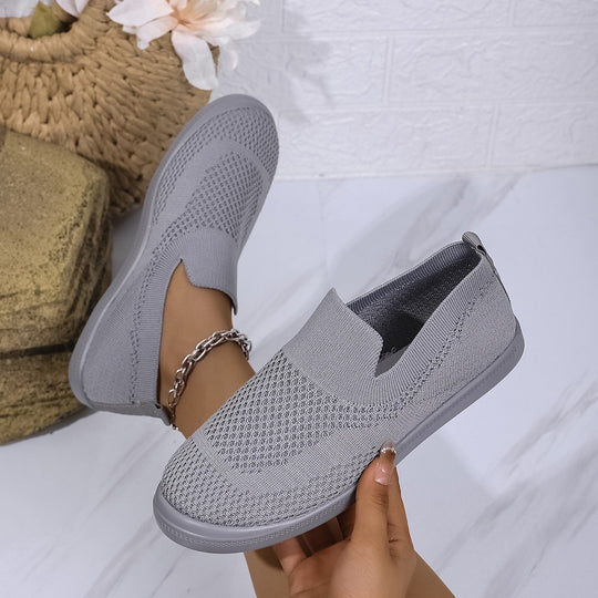 Damen Atmungsaktive Slip-On Freizeitschuhe EB