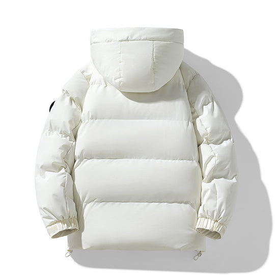 Herren urbaner Thermo-Parka mit dreidimensionaler Steppung, Zwei-Wege-Reißverschluss und verstellbarem Saum EB