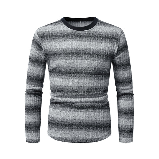 Herren langärmliges Shirt mit modernem Strukturmuster EB