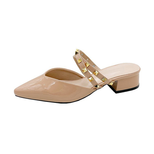 Damen Slingback-Mules mit eleganten Schmuckdetails EB