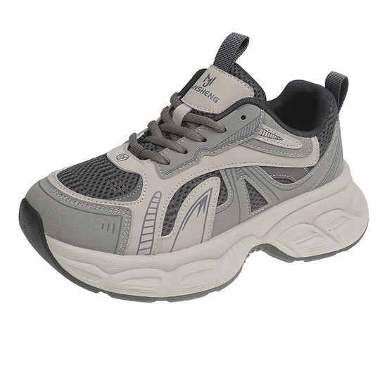 Damen Sportliche Sneakers mit atmungsaktivem Mesh und dämpfender Sohle EB
