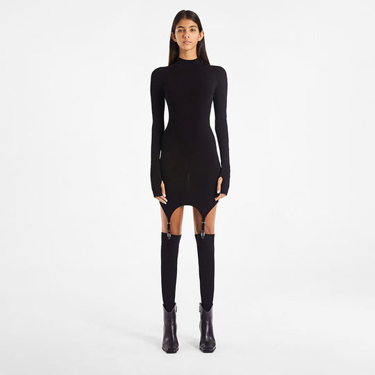 Damen Modisches Abendkleid mit raffinierten Cut-Outs EB