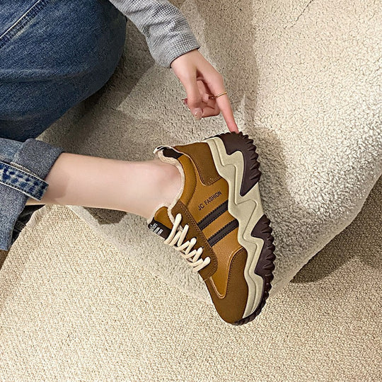 Damen modische Sneakers mit atmungsaktivem Mesh-Obermaterial und dämpfender Laufsohle EB