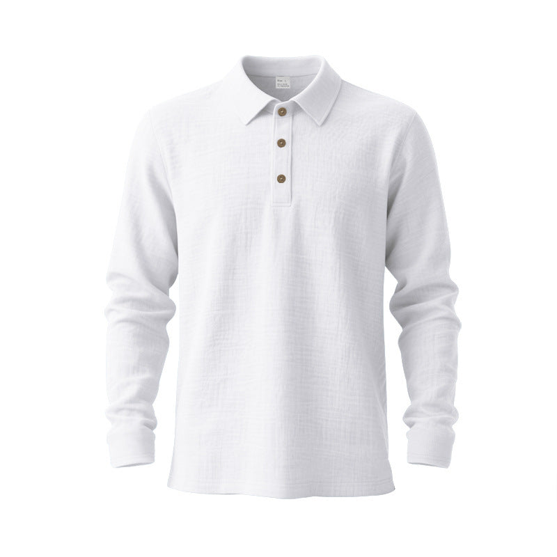 Herren Langarm-Polohemd aus hochwertigem Baumwollmix EB